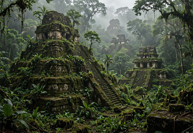 🗿 🛕 Verbotene Archäologie: Eine unberührte Maya-Stadt wurde im mexikanischen Dschungel entdeckt und war 1000 Jahre lang verborgen