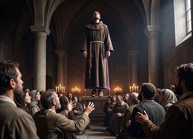 🕯️🪶 Levitation: Sie sahen ihn über dem Boden schweben