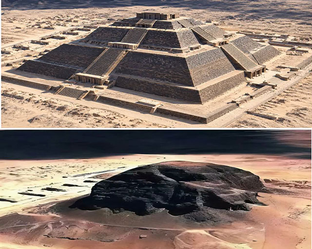 Verbotene Archäologie: 🔥 Feuer in Dahschur: Das Rätsel der Pyramide die durch eine Explosion zerstört wurde