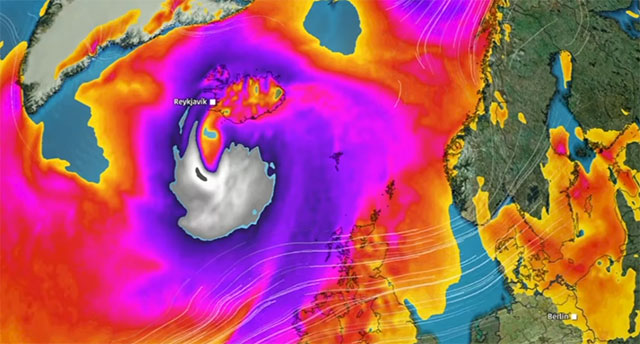 🌪️  Bombenzyklon steuert auf Europa zu – Schneesturm droht (Video)